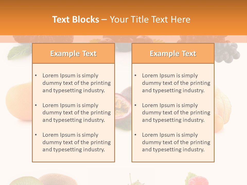 Isolated Vitamin Blackberry PowerPoint Template