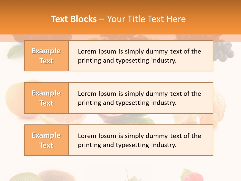 Isolated Vitamin Blackberry PowerPoint Template