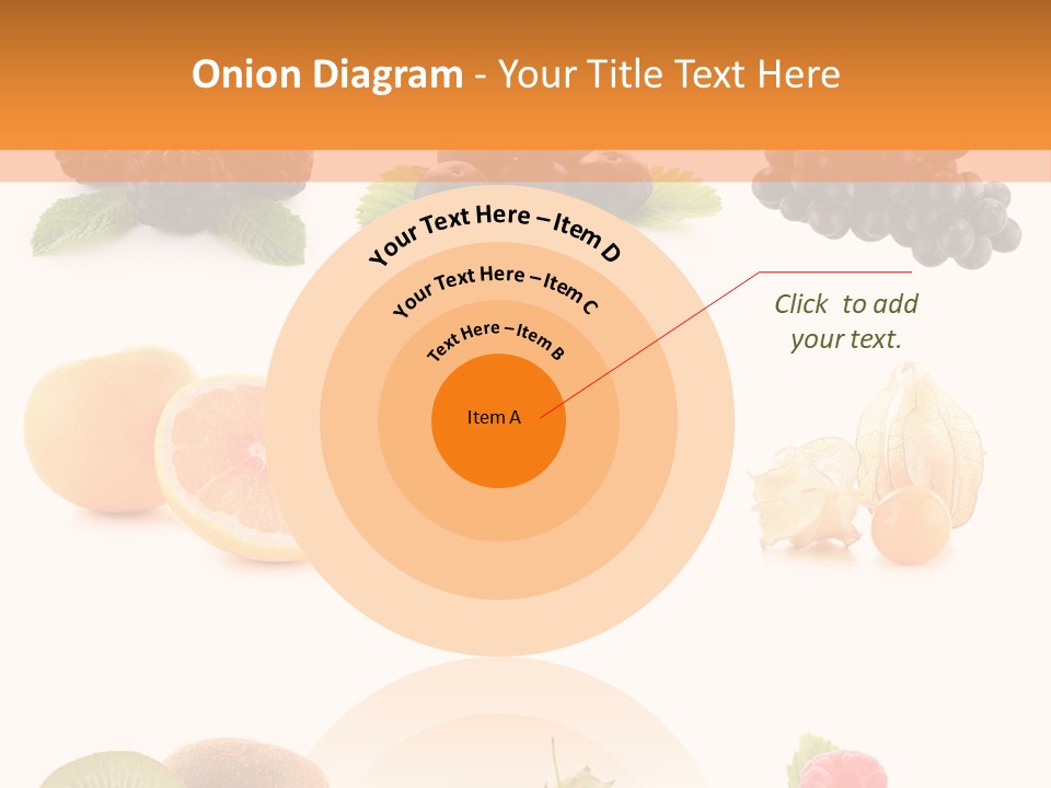 Isolated Vitamin Blackberry PowerPoint Template