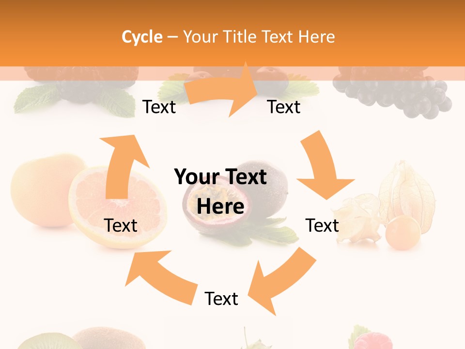 Isolated Vitamin Blackberry PowerPoint Template