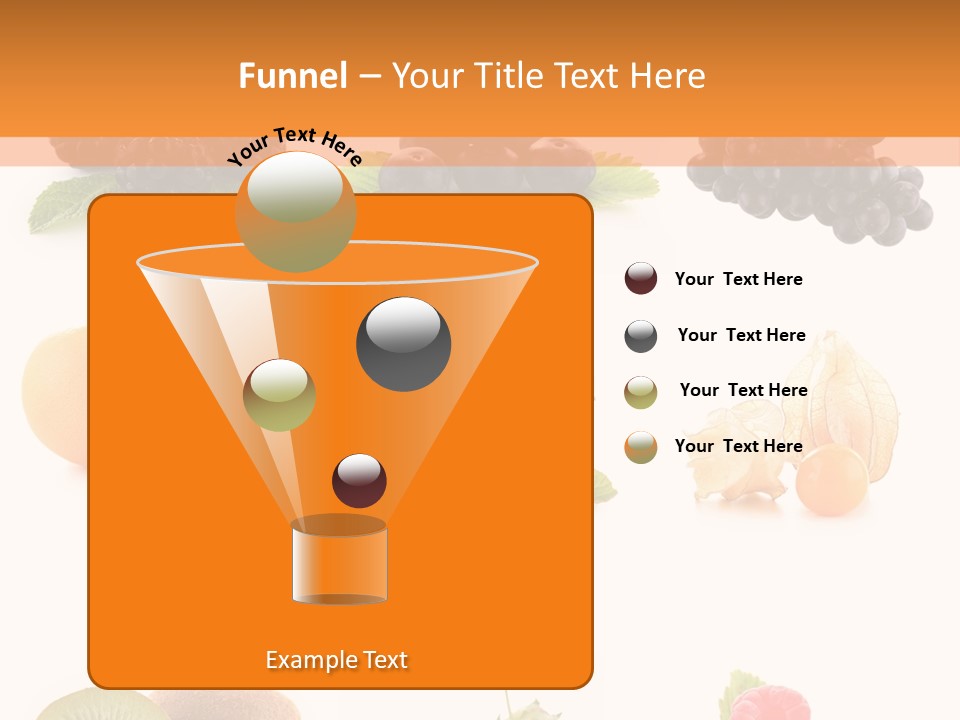 Isolated Vitamin Blackberry PowerPoint Template