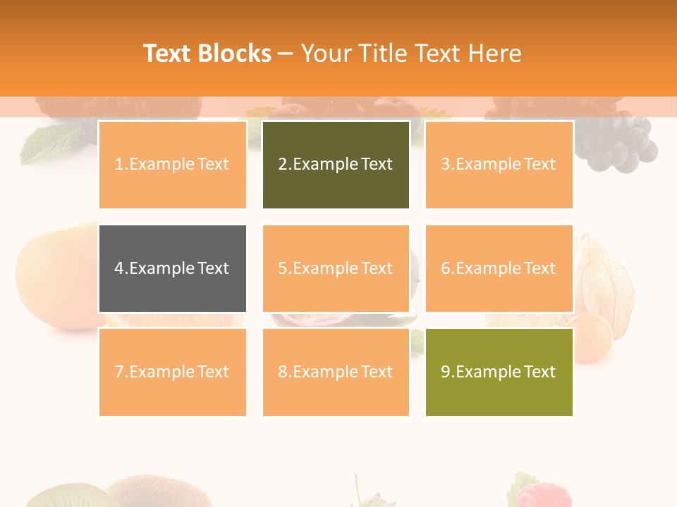 Isolated Vitamin Blackberry PowerPoint Template