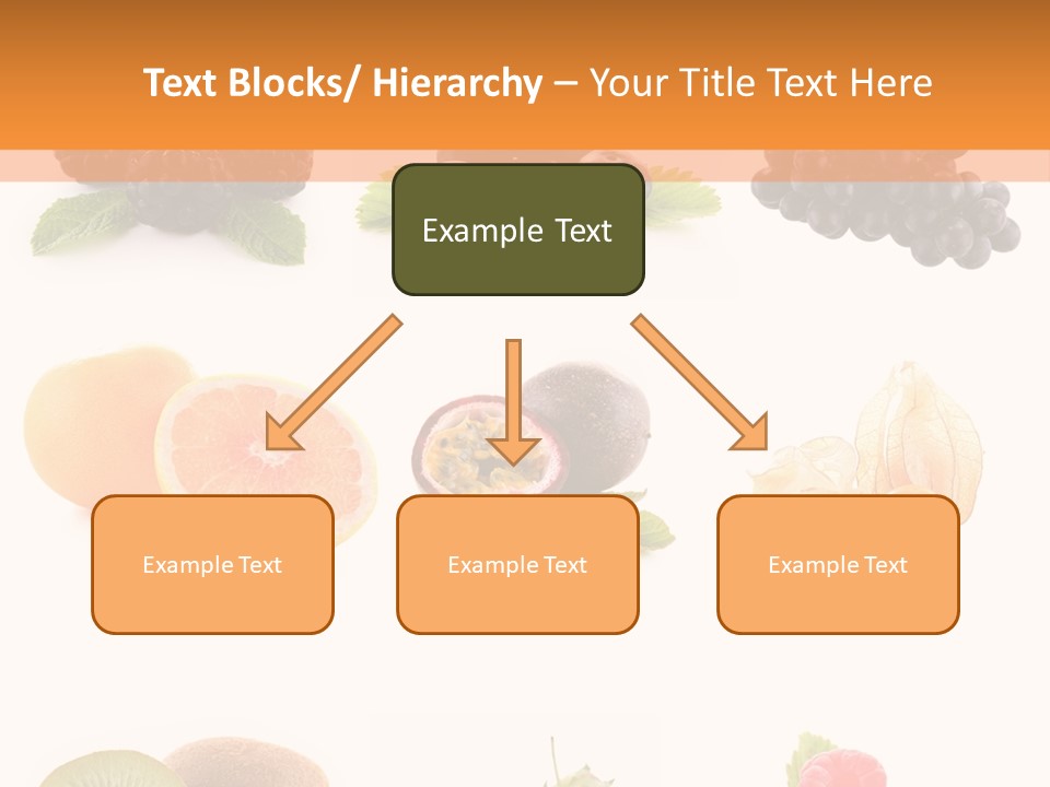 Isolated Vitamin Blackberry PowerPoint Template