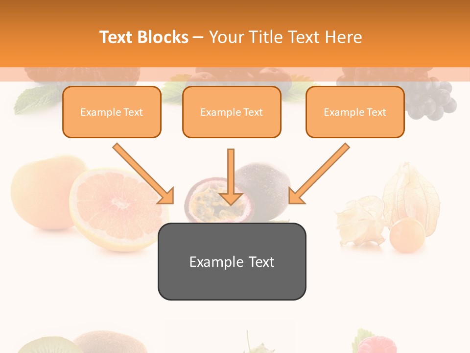 Isolated Vitamin Blackberry PowerPoint Template