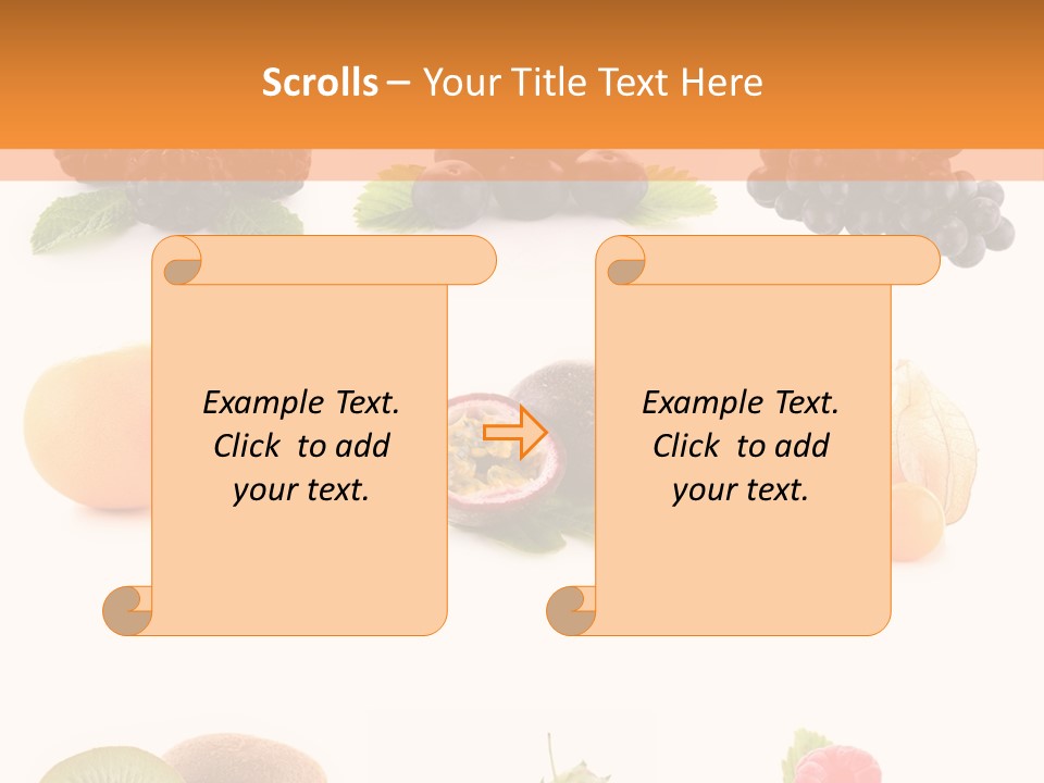 Isolated Vitamin Blackberry PowerPoint Template