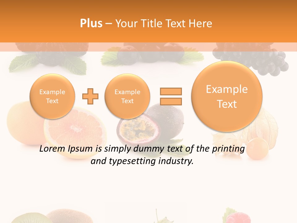 Isolated Vitamin Blackberry PowerPoint Template