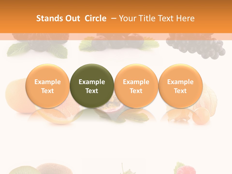 Isolated Vitamin Blackberry PowerPoint Template