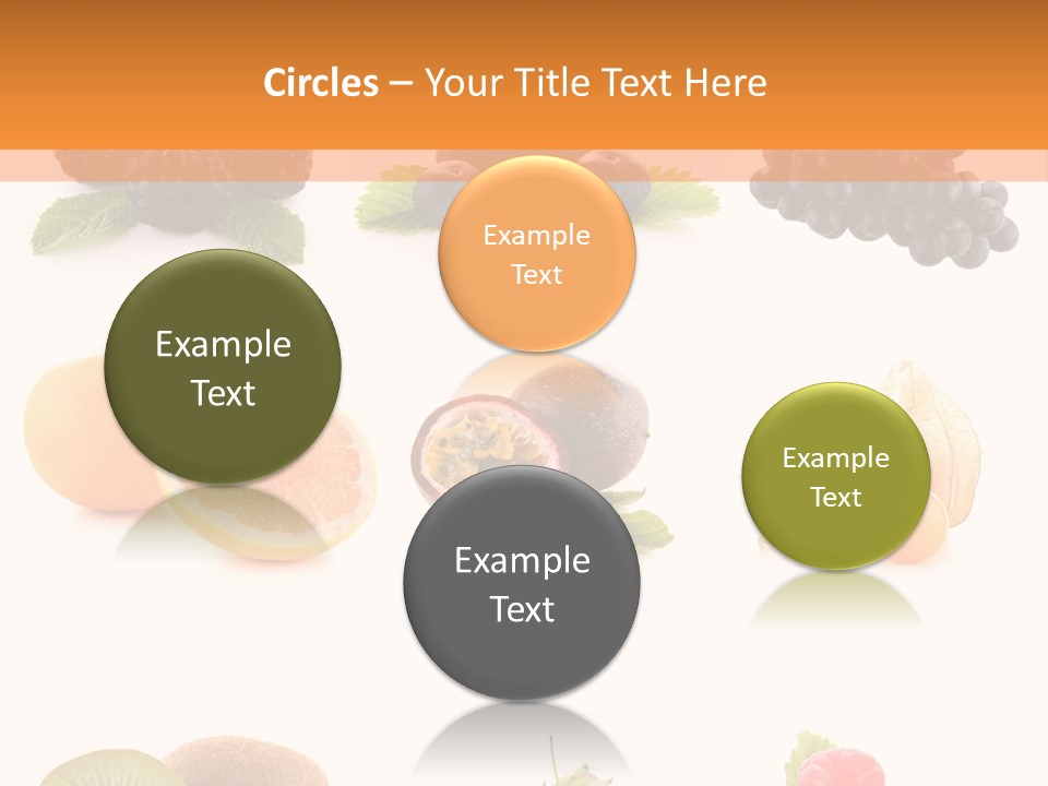 Isolated Vitamin Blackberry PowerPoint Template