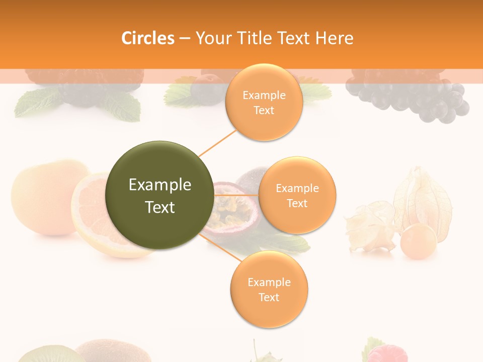Isolated Vitamin Blackberry PowerPoint Template