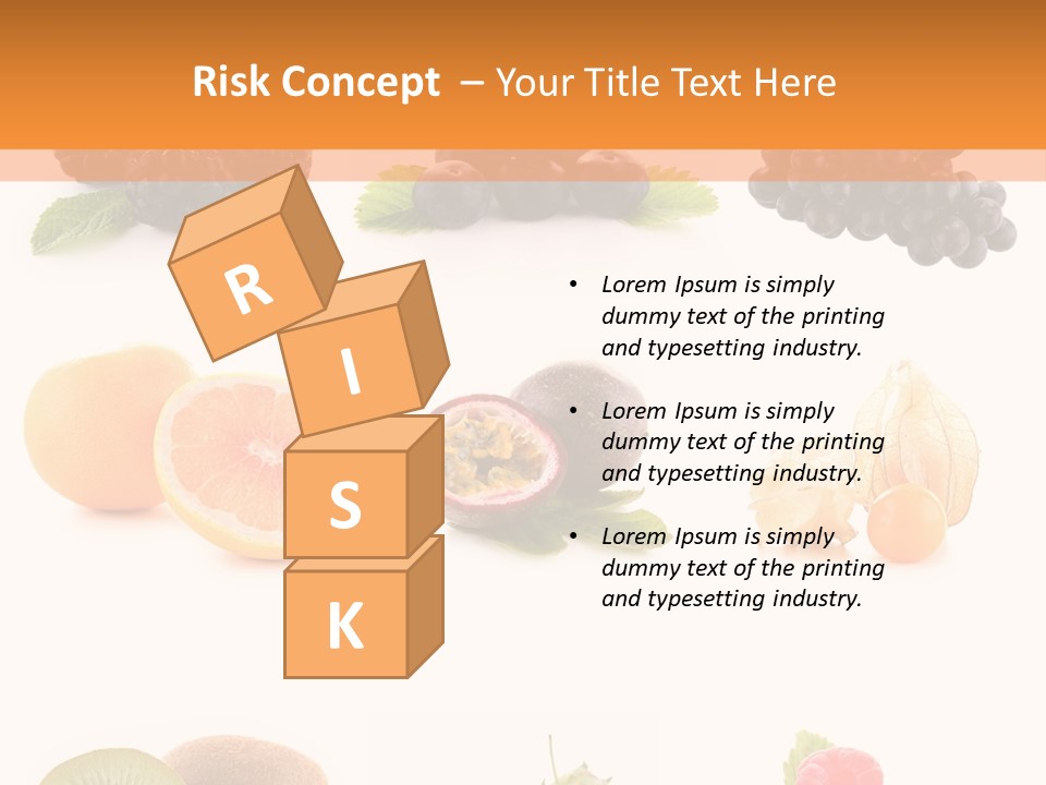 Isolated Vitamin Blackberry PowerPoint Template