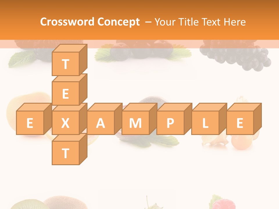 Isolated Vitamin Blackberry PowerPoint Template
