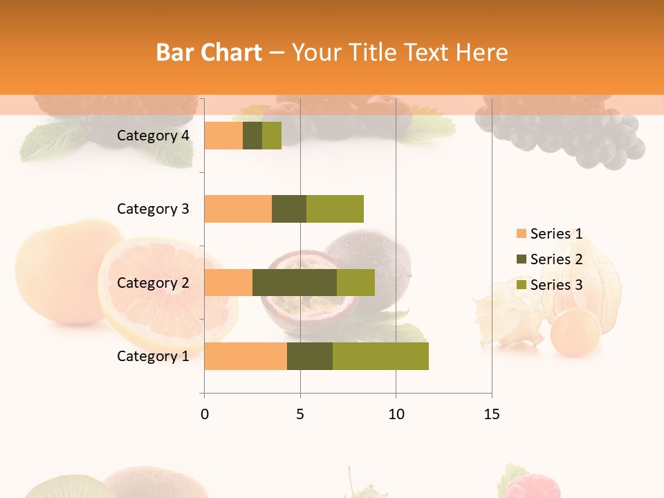 Isolated Vitamin Blackberry PowerPoint Template