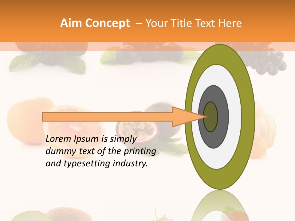 Isolated Vitamin Blackberry PowerPoint Template