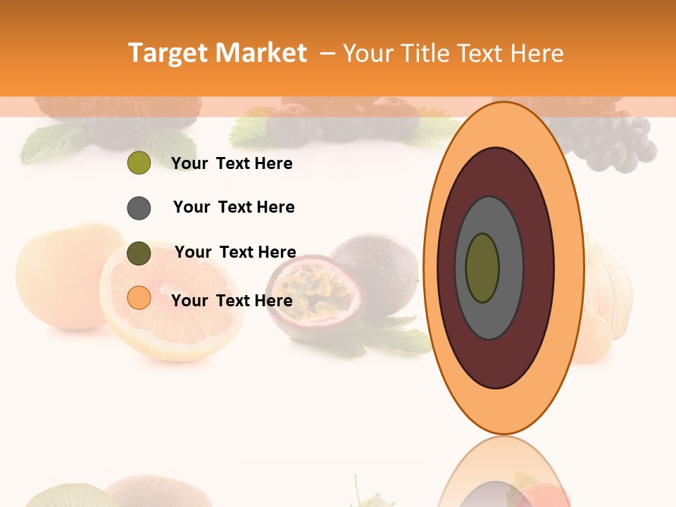 Isolated Vitamin Blackberry PowerPoint Template