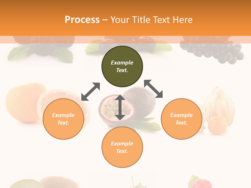Isolated Vitamin Blackberry PowerPoint Template