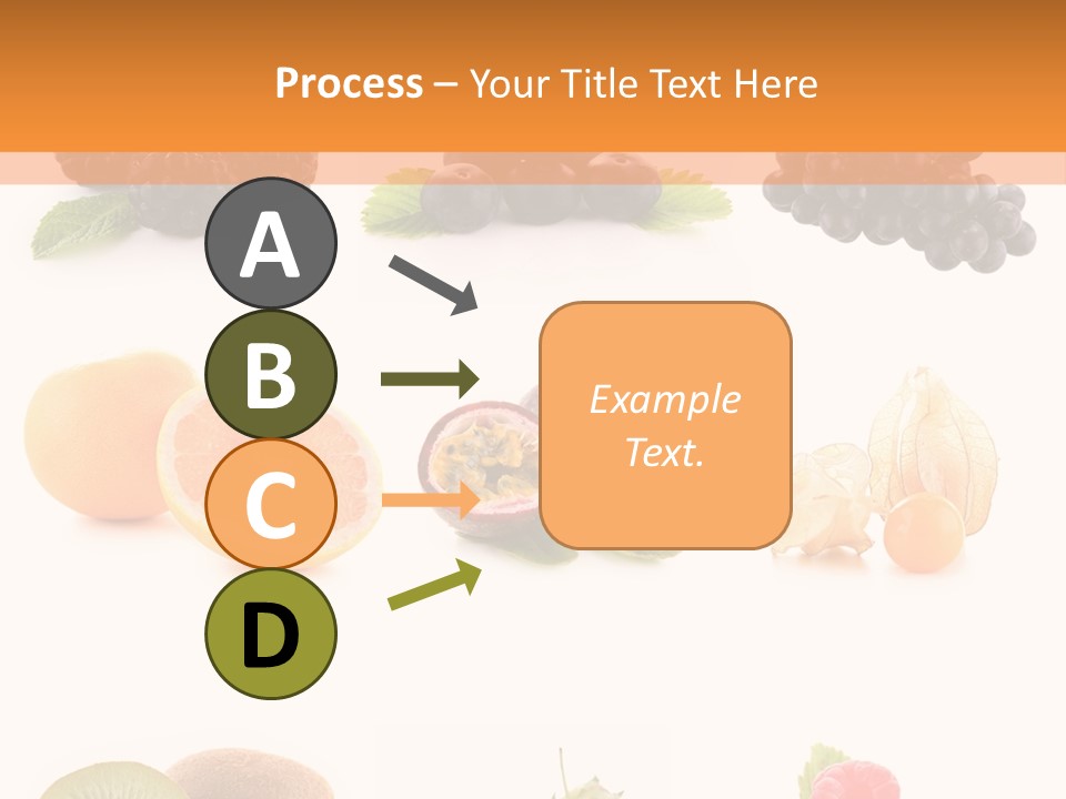 Isolated Vitamin Blackberry PowerPoint Template