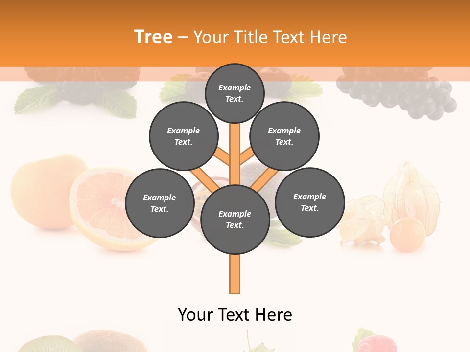 Isolated Vitamin Blackberry PowerPoint Template