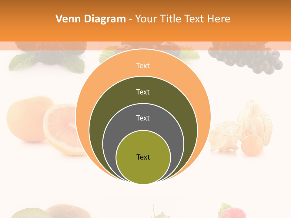 Isolated Vitamin Blackberry PowerPoint Template