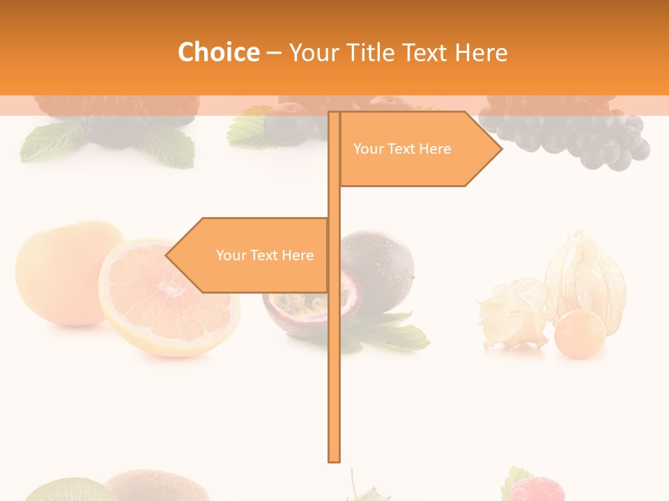 Isolated Vitamin Blackberry PowerPoint Template