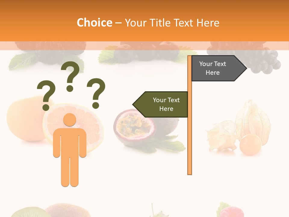 Isolated Vitamin Blackberry PowerPoint Template
