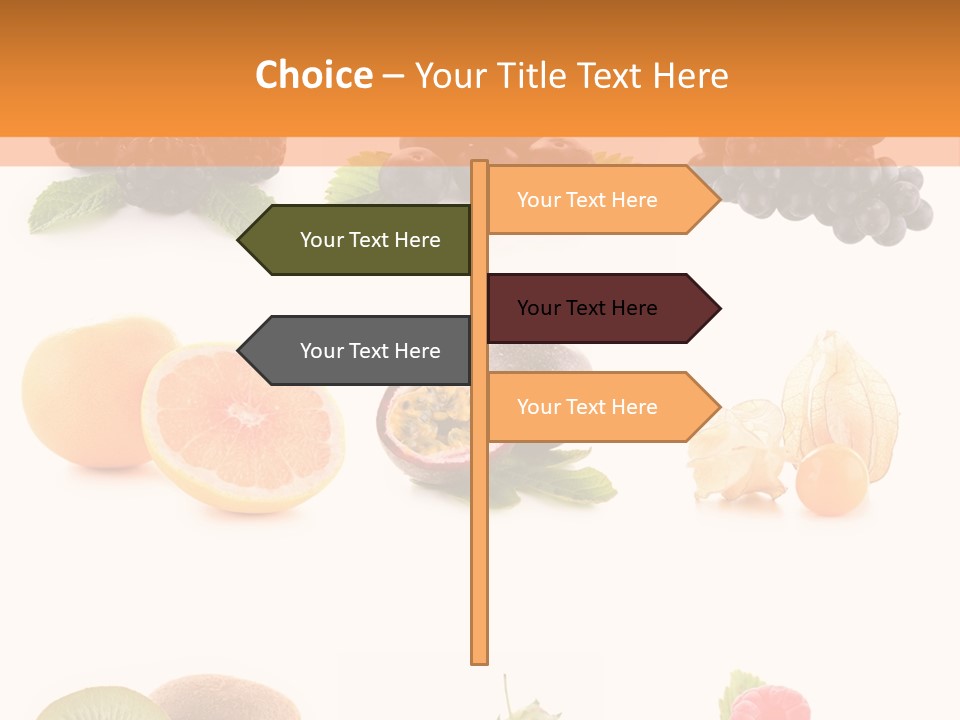 Isolated Vitamin Blackberry PowerPoint Template