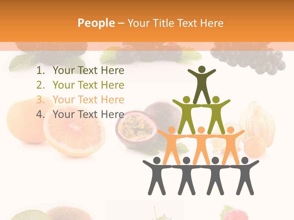 Isolated Vitamin Blackberry PowerPoint Template