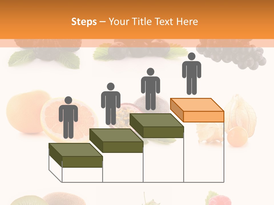 Isolated Vitamin Blackberry PowerPoint Template