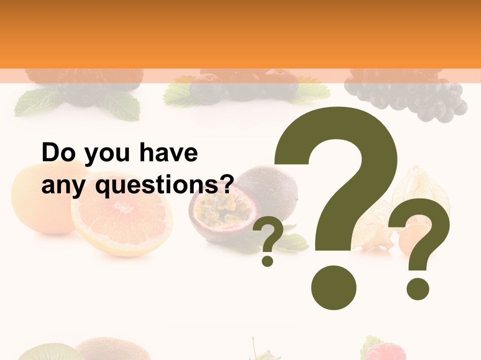 Isolated Vitamin Blackberry PowerPoint Template