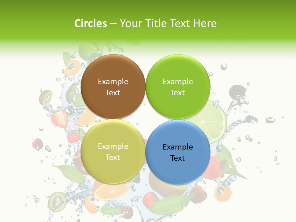 Wet Citrus Banana PowerPoint Template