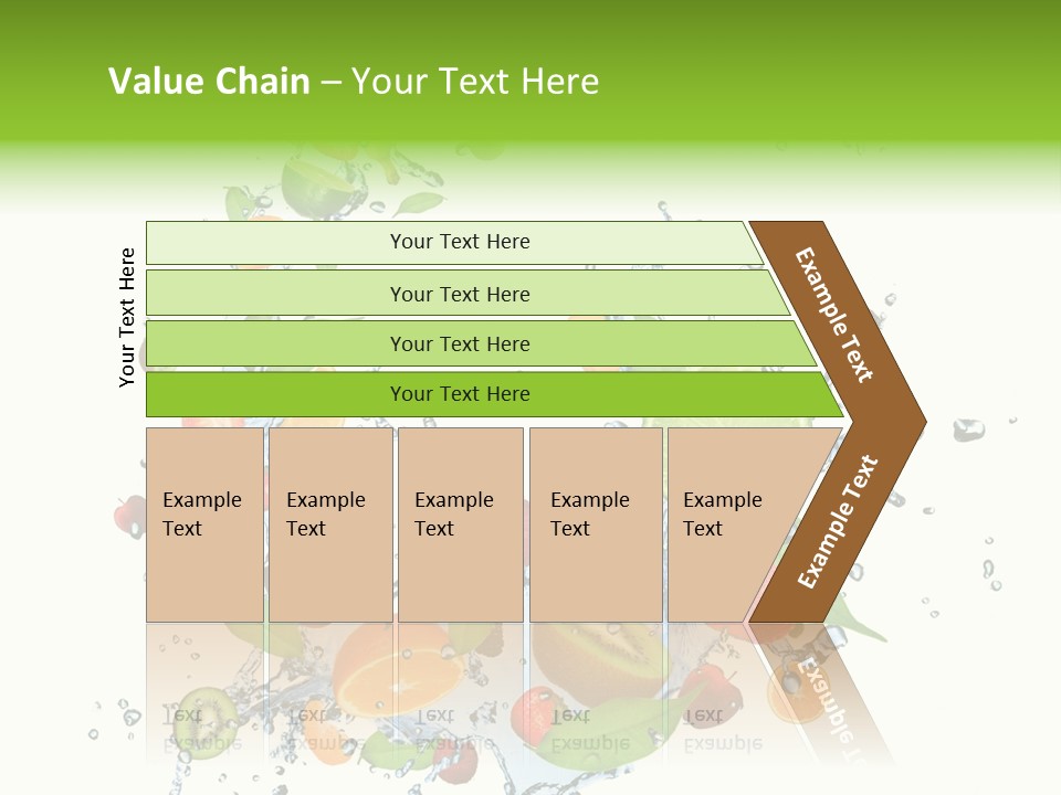 Wet Citrus Banana PowerPoint Template