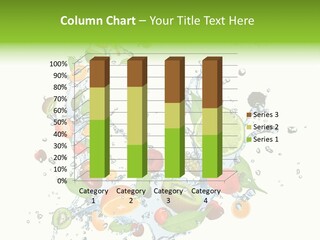 Wet Citrus Banana PowerPoint Template