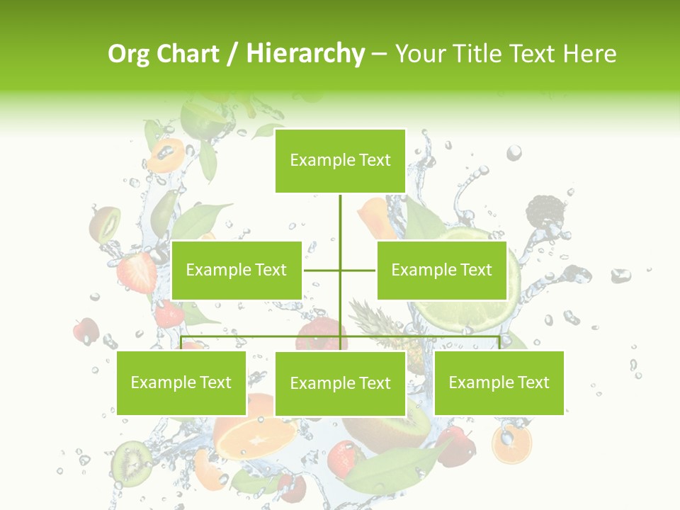 Wet Citrus Banana PowerPoint Template