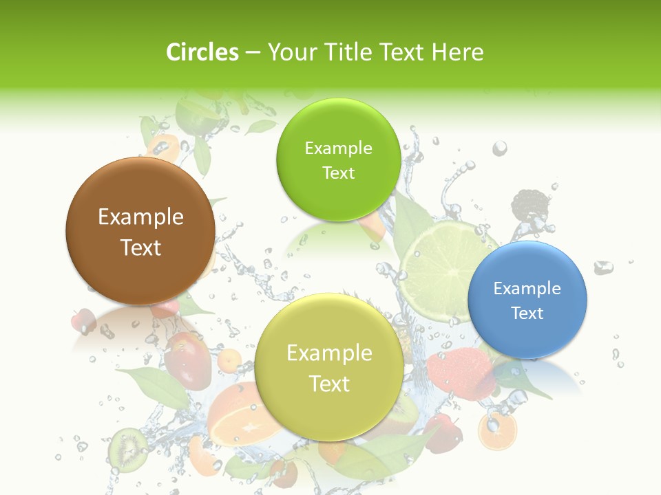 Wet Citrus Banana PowerPoint Template