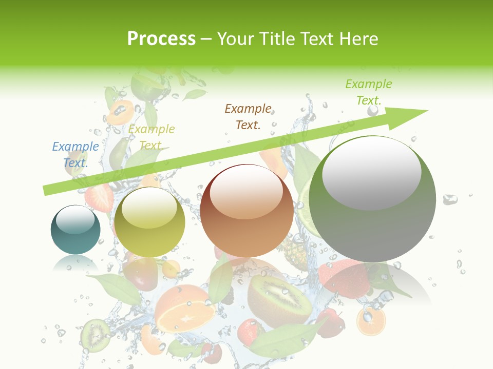 Wet Citrus Banana PowerPoint Template