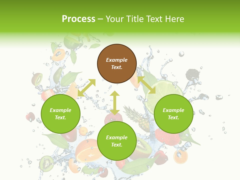 Wet Citrus Banana PowerPoint Template