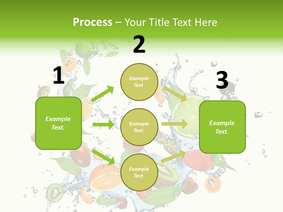 Wet Citrus Banana PowerPoint Template