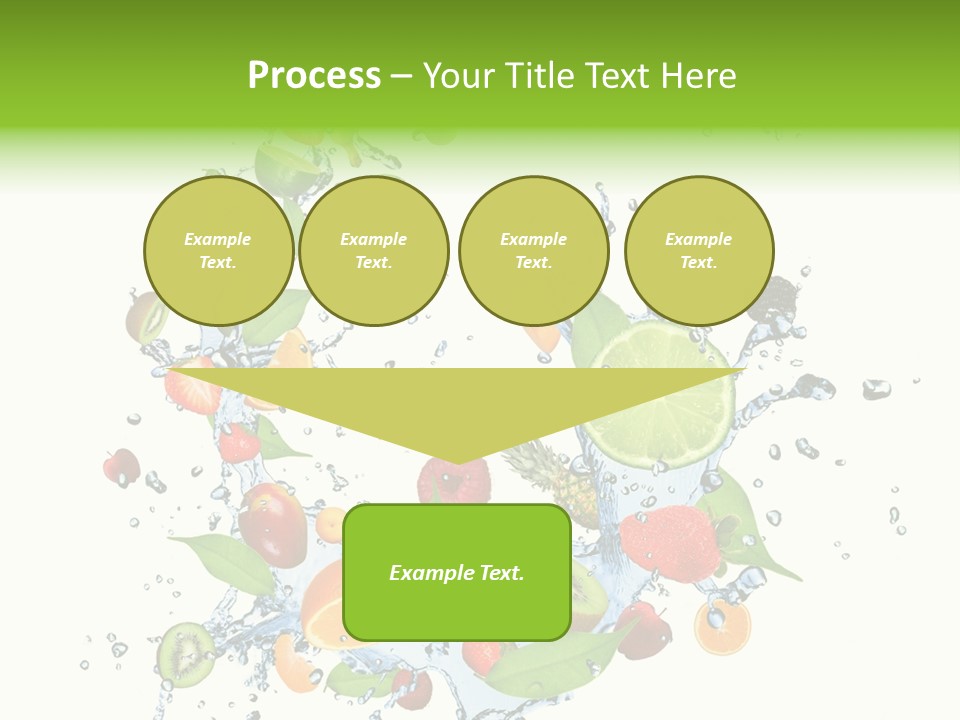 Wet Citrus Banana PowerPoint Template