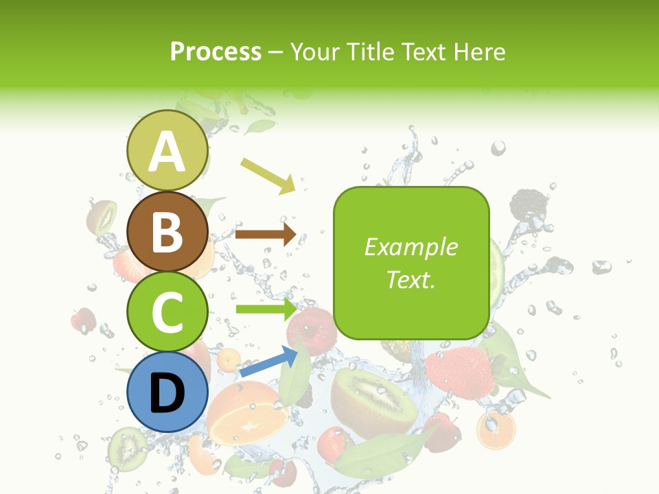 Wet Citrus Banana PowerPoint Template
