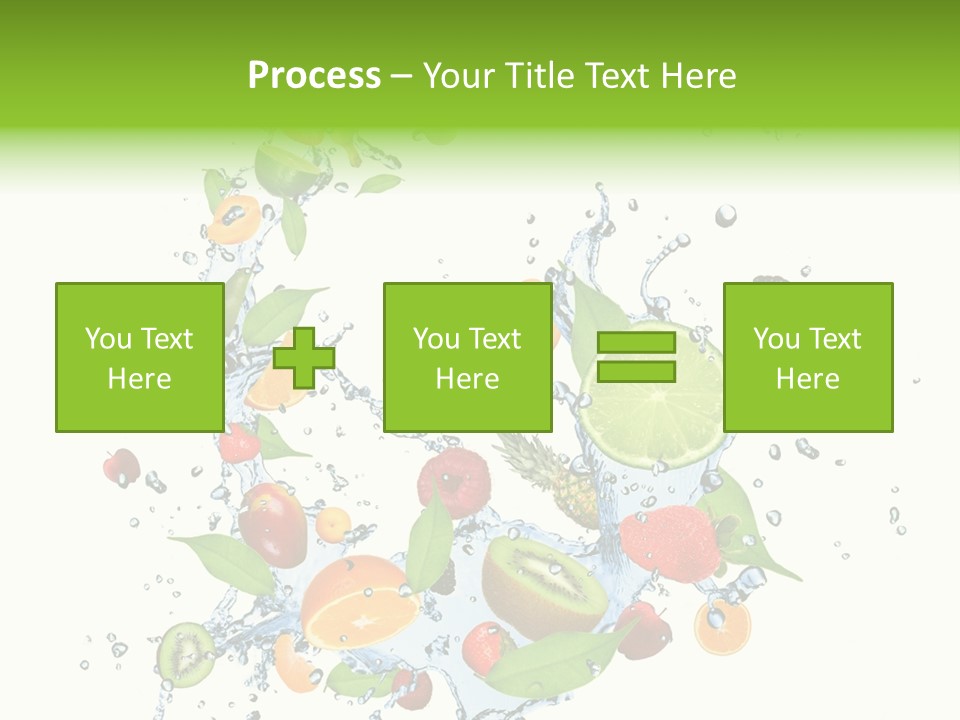 Wet Citrus Banana PowerPoint Template