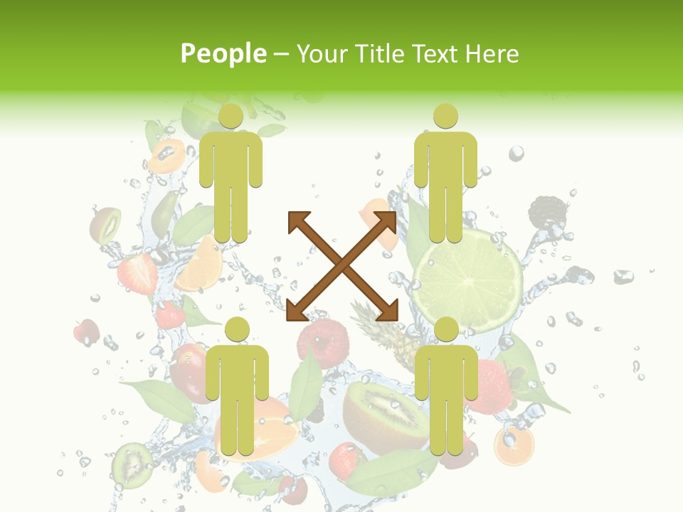 Wet Citrus Banana PowerPoint Template