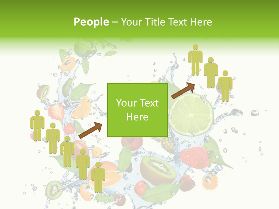 Wet Citrus Banana PowerPoint Template