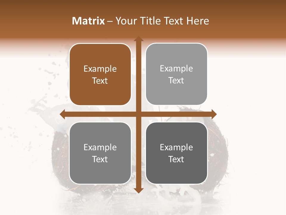 Horizontal Space Copy PowerPoint Template