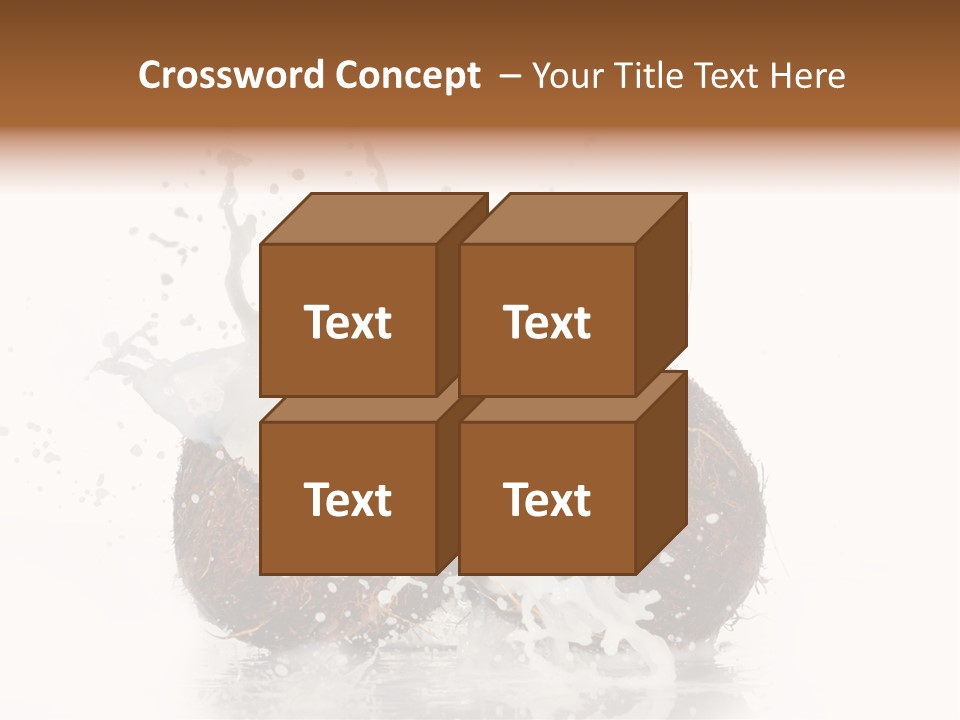 Horizontal Space Copy PowerPoint Template