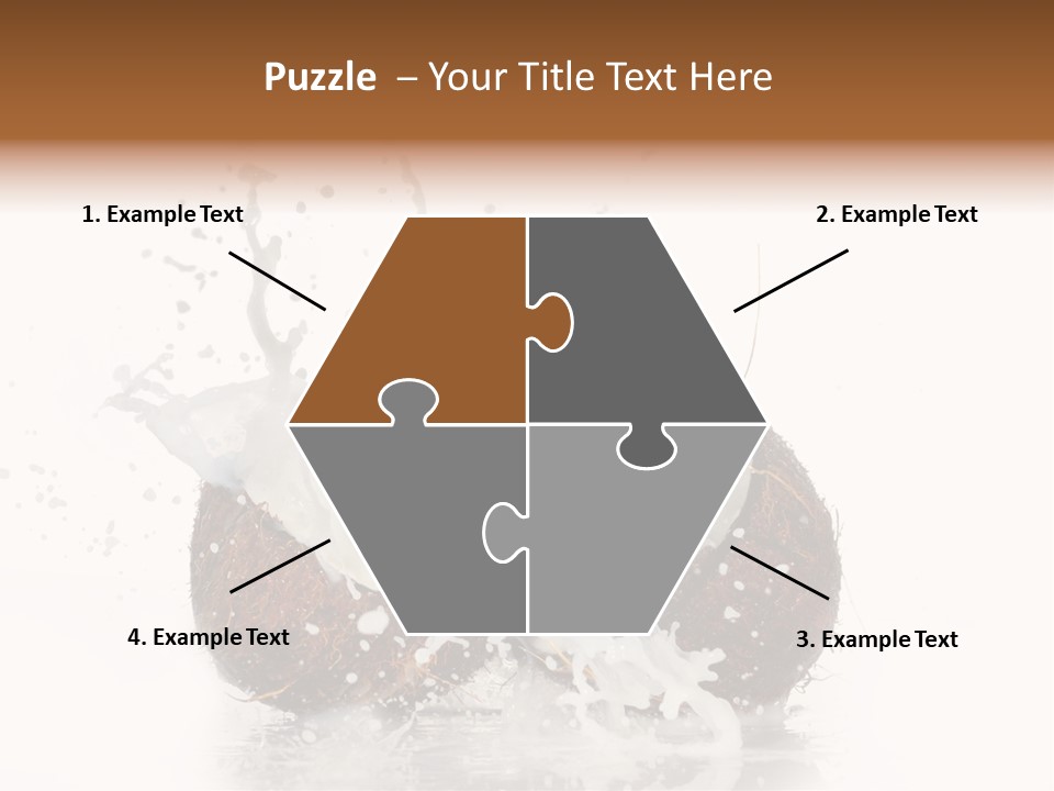 Horizontal Space Copy PowerPoint Template