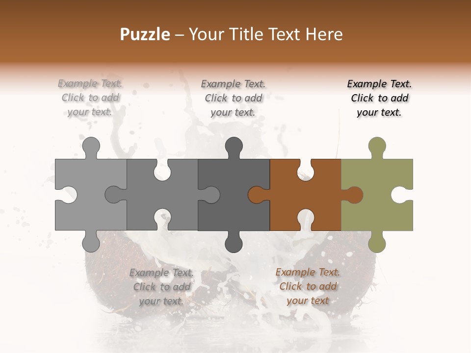 Horizontal Space Copy PowerPoint Template
