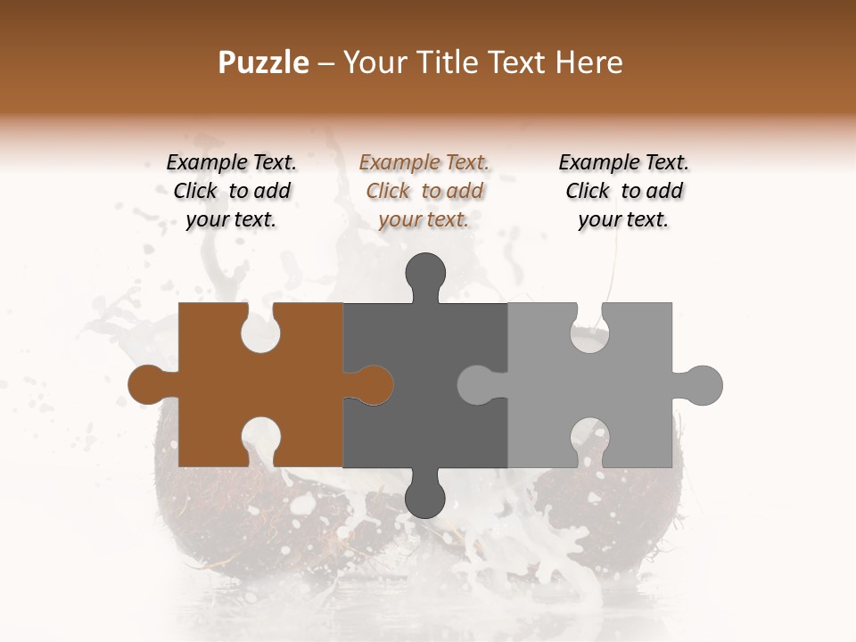 Horizontal Space Copy PowerPoint Template