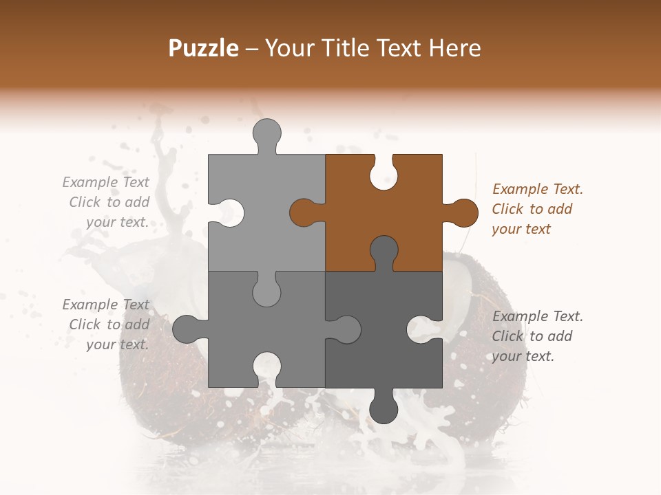 Horizontal Space Copy PowerPoint Template
