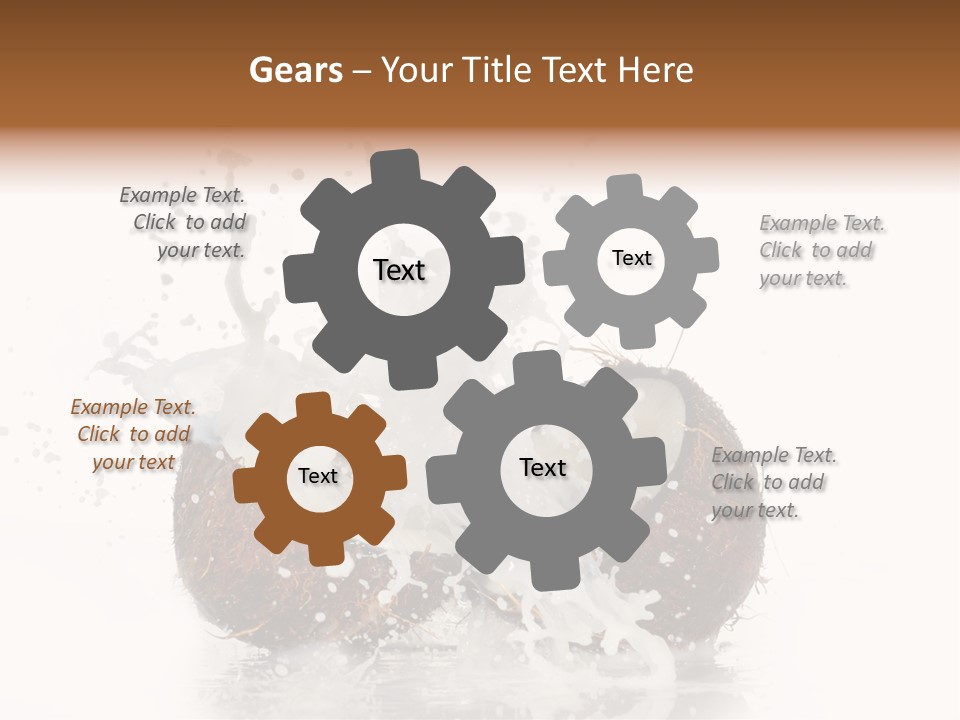 Horizontal Space Copy PowerPoint Template