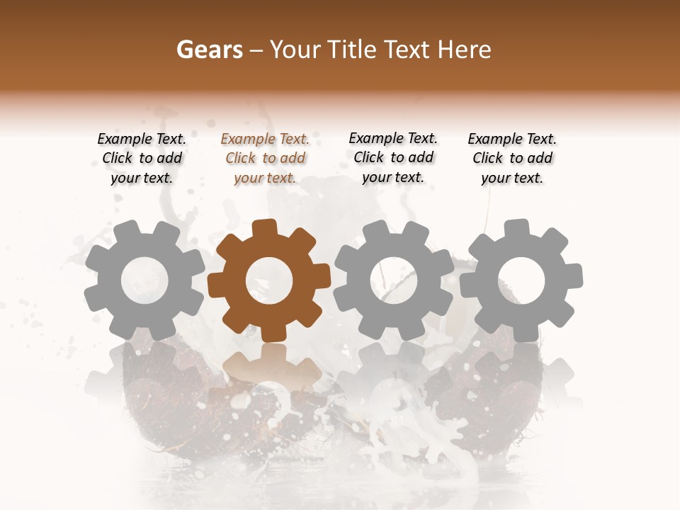 Horizontal Space Copy PowerPoint Template