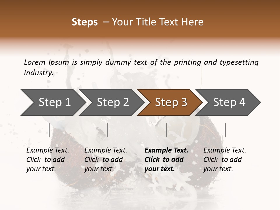 Horizontal Space Copy PowerPoint Template